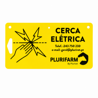Placa Aviso Cerca Eléctrica Placa Aviso Cerca Eléctrica